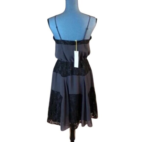 NWT BCBGeneration Womens Sleeveless Lace & Chiffon Dress Small - Picture 3 of 7